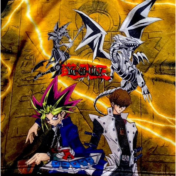 RARE!  Vintage Yu-Gi-Oh Boys Fleece Pullover Sweatshirt (Size M 10/12) - Picture 3 of 5